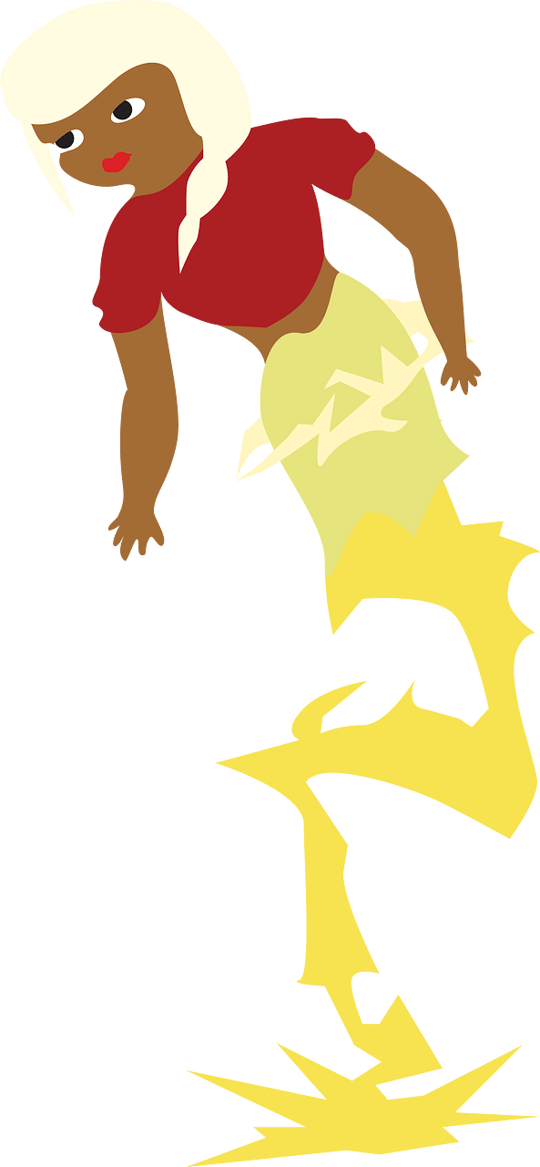 Girl with the power of lightning