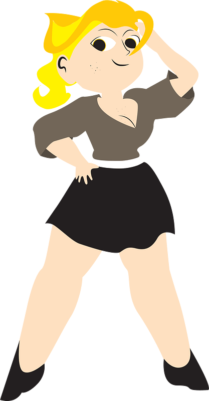 Girl with yellow hair