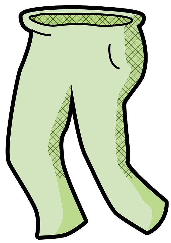 Pale green pants