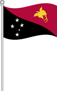 Flag of papua new guinea