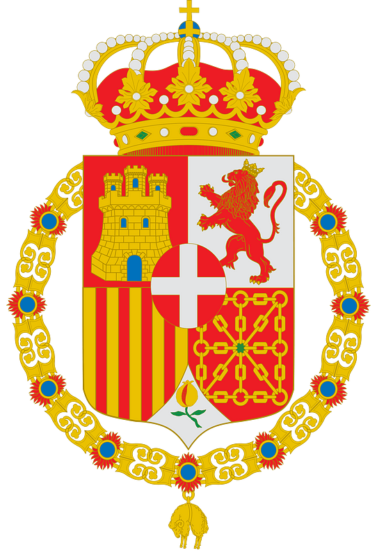 Escudo de España Amadeo de Saboya con toisón