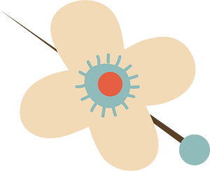 Flower with pin