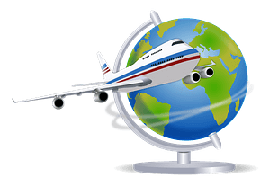 Globe and Airplane