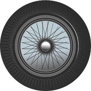 Classic car wheel