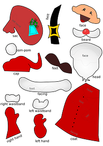 Santa Claus cut-craft-sheet