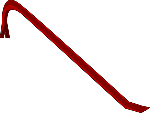 Red crowbar
