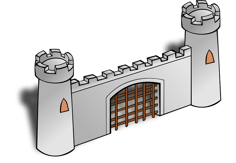 Gate with towers