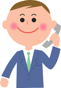 (Larry) Businessman is Talking on the Telephone