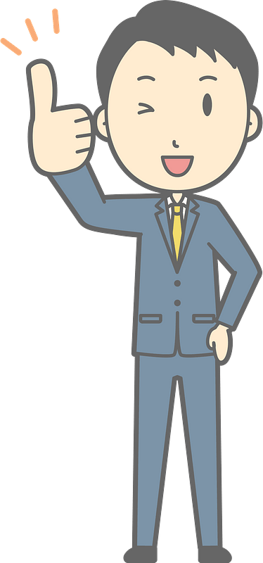 (Noah) Businessman is Giving Thumbs Up