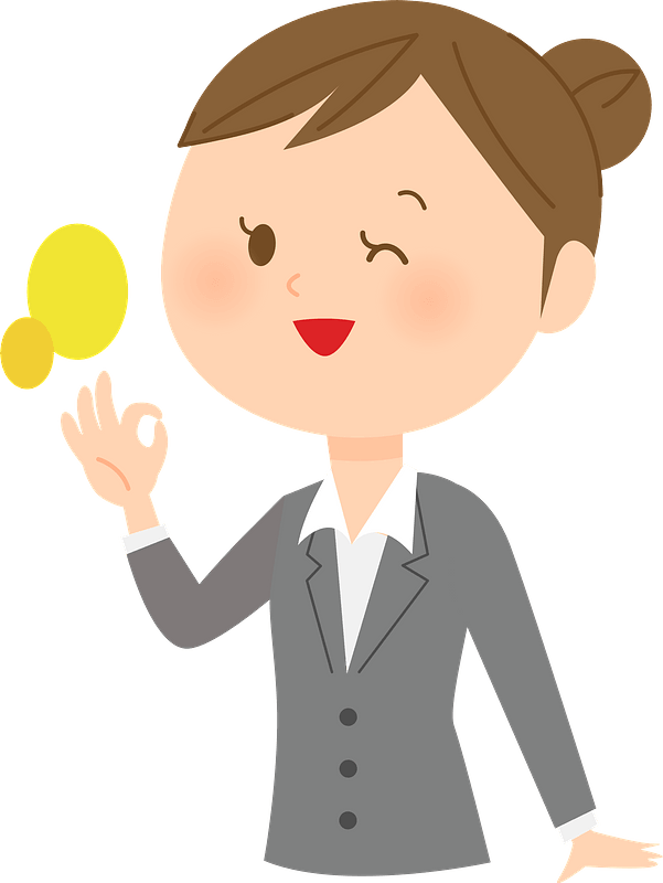(Leanne) Businesswoman is Giving an Ok Sign