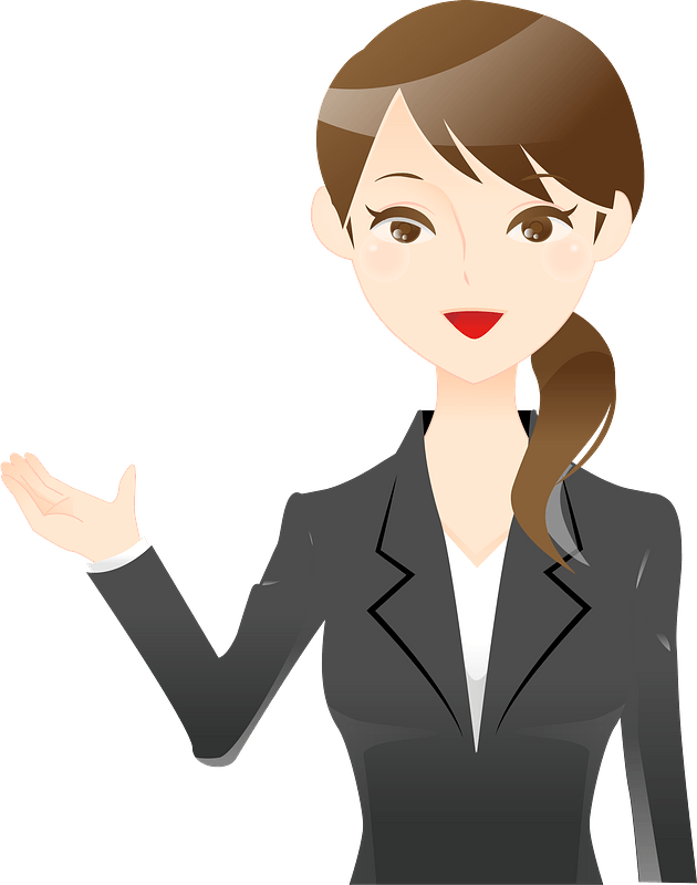 (Kathleen) Businesswoman Acting as a Guide