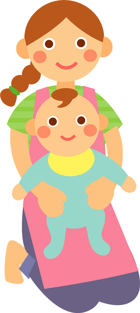 Childcare Worker - Woman is Holding Baby