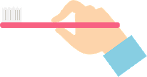 Hand is Holding a Toothbrush