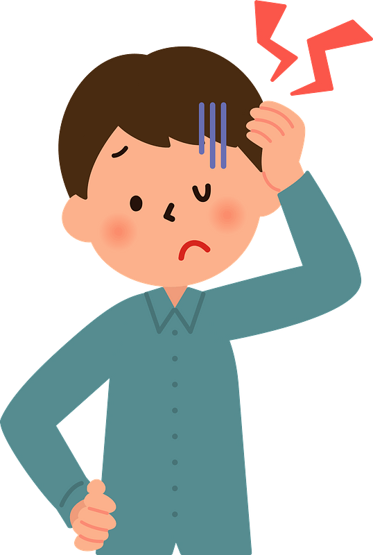 Boy with a Headache and Cold
