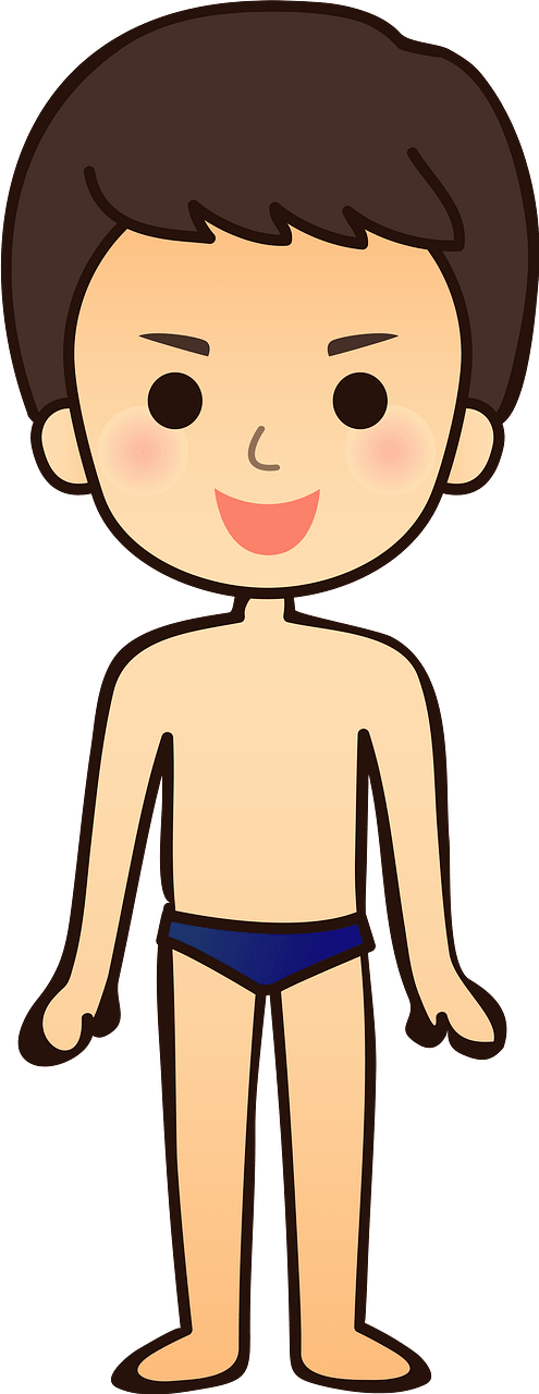 Man is Wearing Swimwear