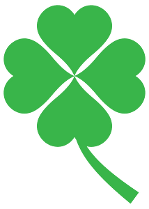 Green Four Leaf Clover