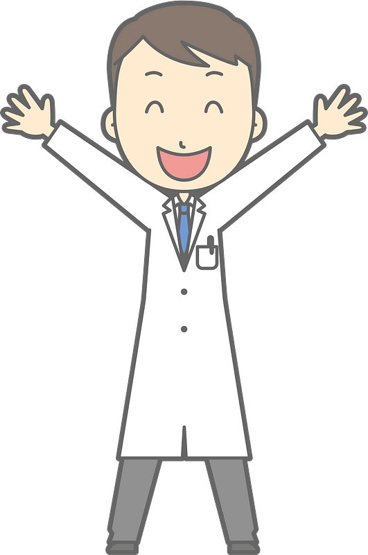 (Joel) Medical Doctor is Expressing Joy