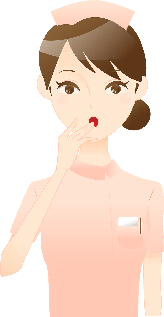 Nurse Woman is Surprised