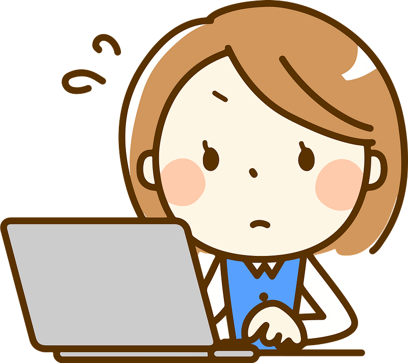 (Brenda) Office Lady is Working at Her Desk