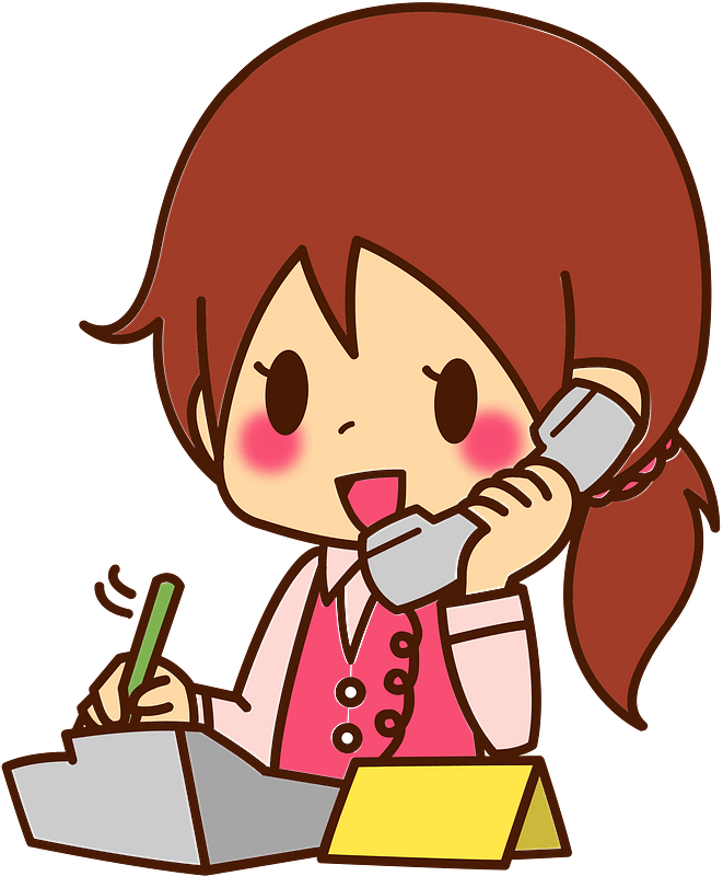 Receptionist Woman - Free vector clipart images on creazilla.com