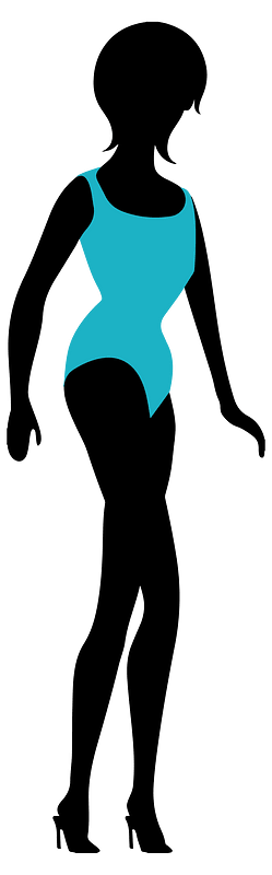 Woman in Bikini Silhouette