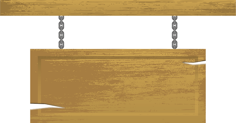Wooden Blank Sign