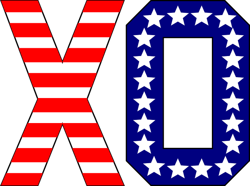 Xo - American Flag Motif