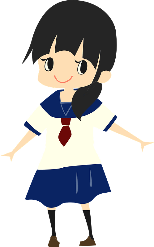 (Brianna) Schoolgirl is in Sailor Outfit Uniform