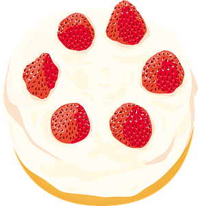 Pastel de fresas