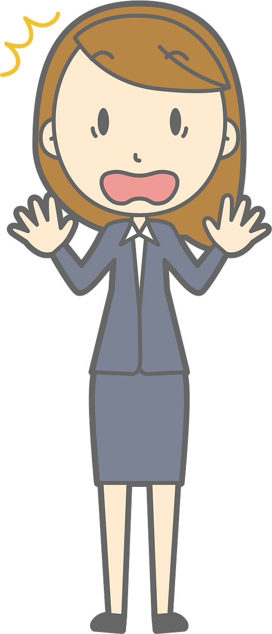 (Lenore) Surprised Businesswoman