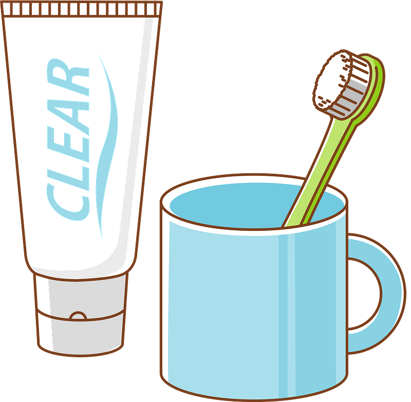Toothbrush and Toothpaste