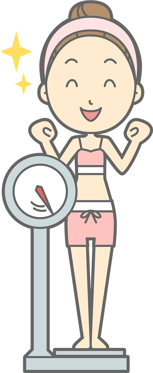 (Kelsey) Woman is Weighing in and Excited