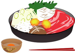 Sukiyaki Nabemono Food