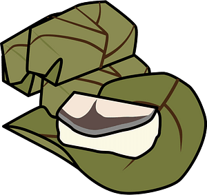 Persimmon Leaf Sushi Food