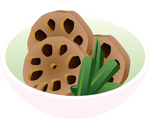 Simmered Lotus Root Food