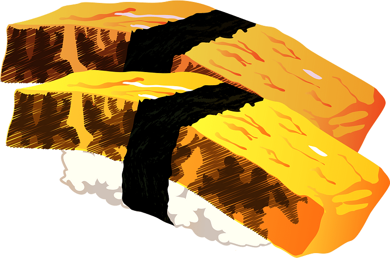 Japanese Omelette Sushi Food