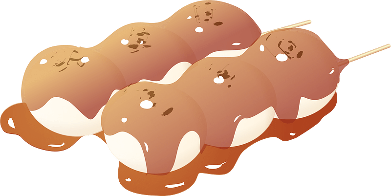 Mitarashi Dango Japanese Sweet