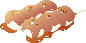 Mitarashi Dango Japanese Sweet