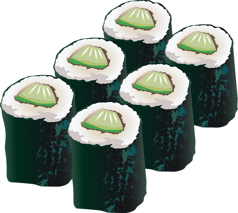 Cucumber Sushi Roll Food