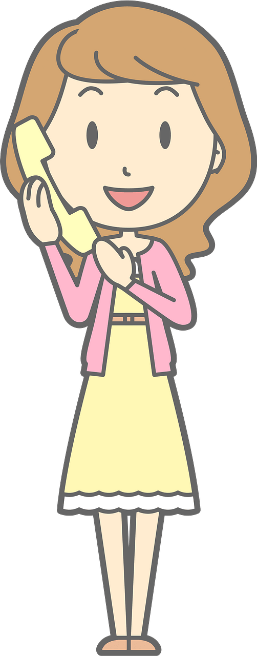 (Amy) Woman is Talking on the Telephone
