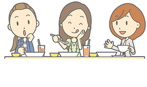Women are Eating Lunch Together