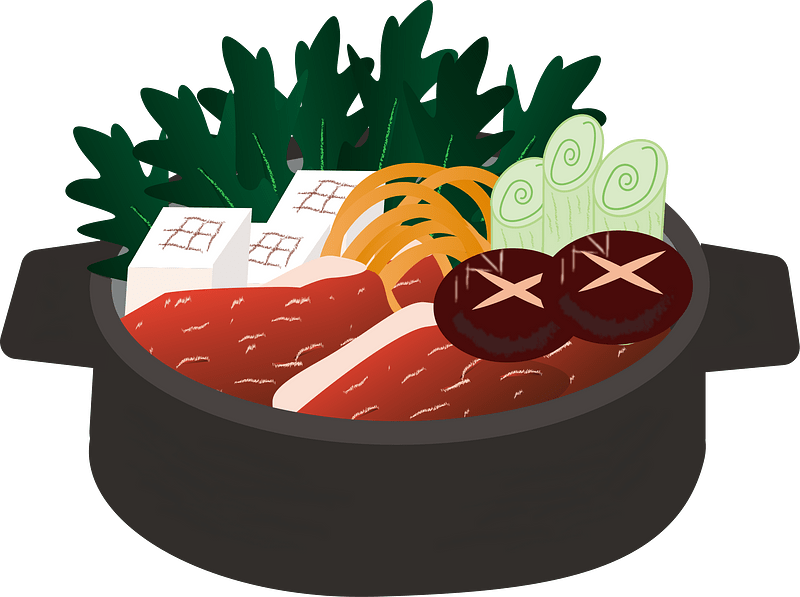 Sukiyaki Nabemono Food