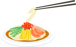 Hiyashi Chuka Noodle Food
