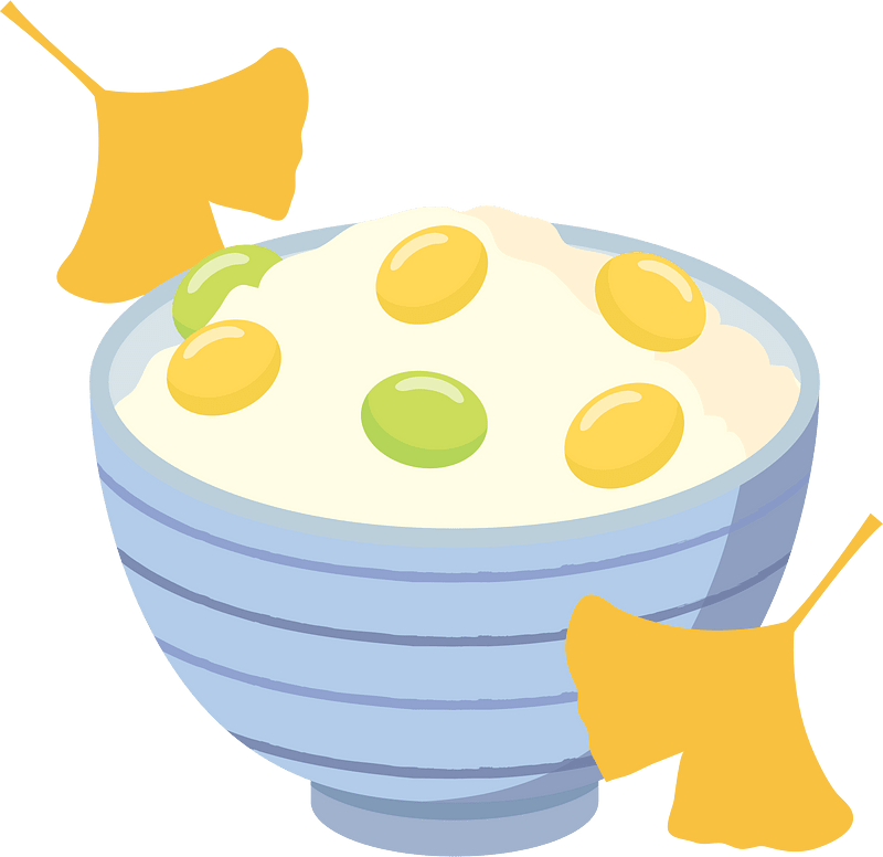Ginkgo Rice Food