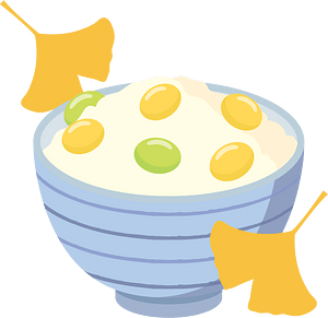 Ginkgo Rice Food