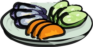 Pickled Eggplant Cucumber Carrot