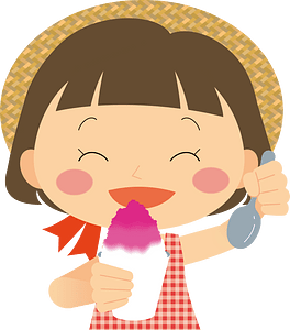 Child Girl Shaved Ice