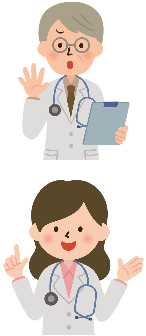 (Troy and Melanie) Medical Doctors Man and Woman 