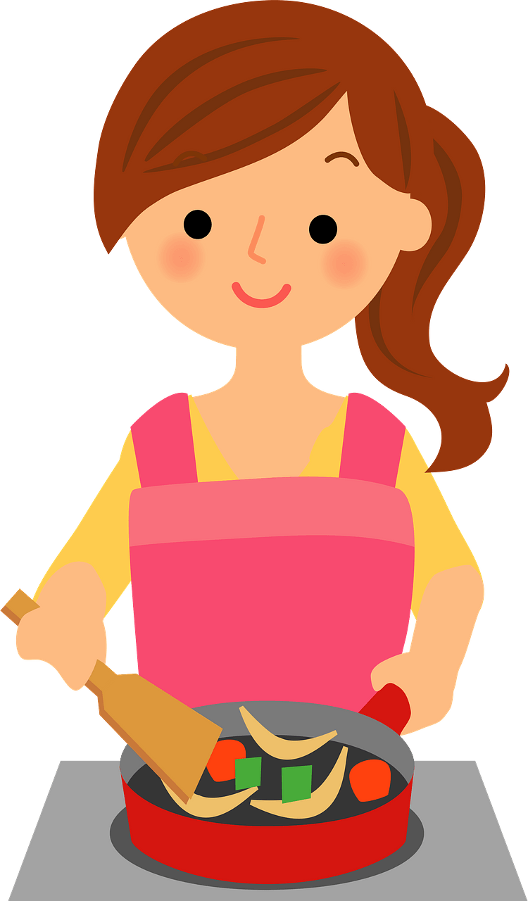 (Rosa) Woman is Cooking