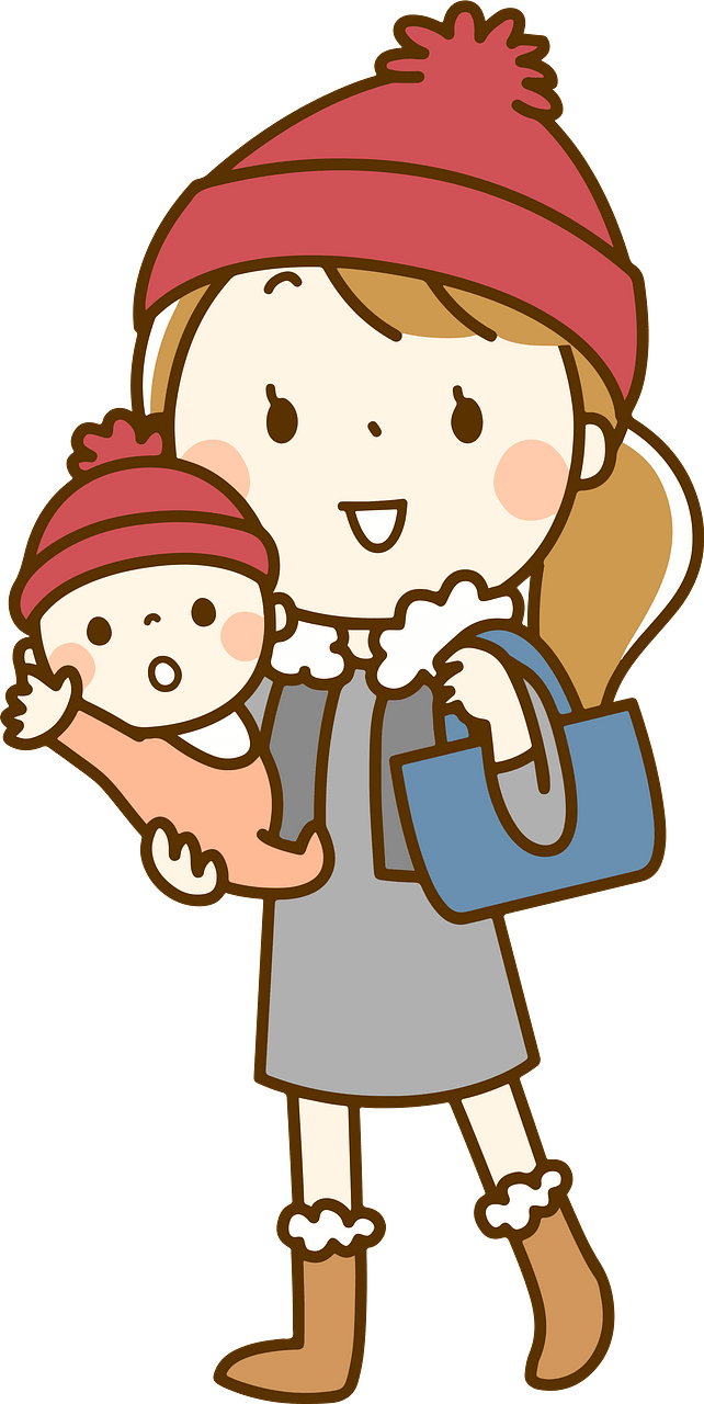 Mother and Baby are Outside